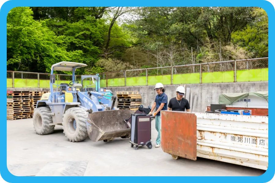 粥川商店作業風景